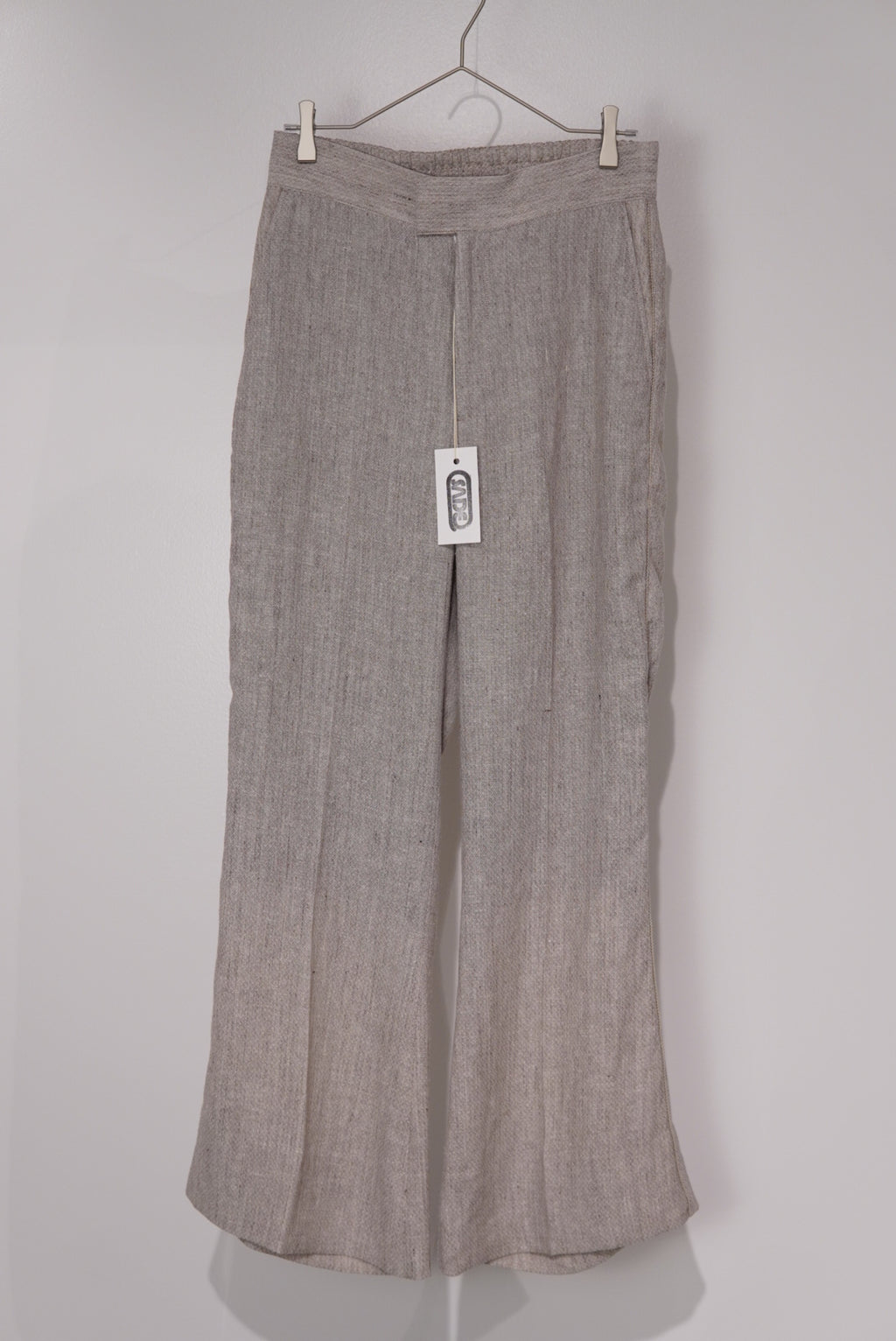 【SADE】Silk-Linen Flare pants