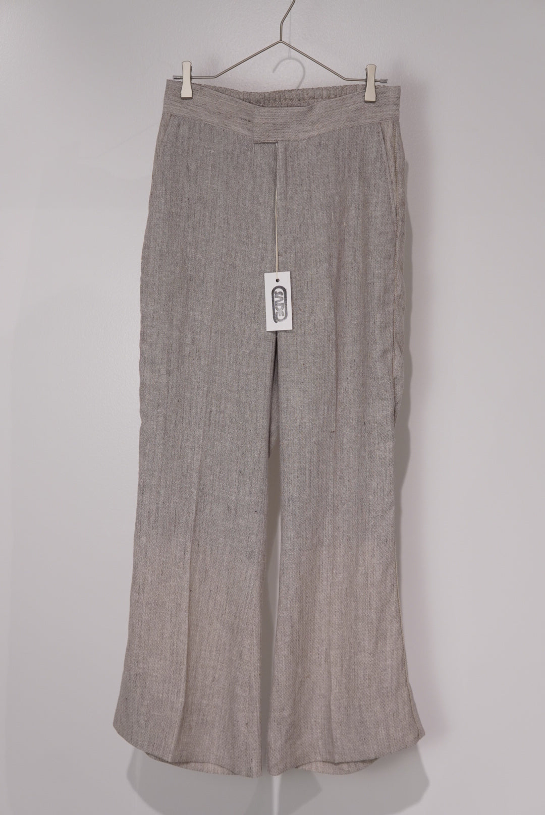 【SADE】Silk-Linen Flare pants