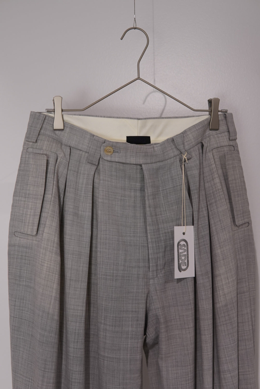 【SADE】Light Wool Wide Slacks