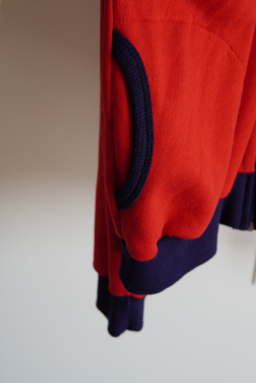 Color Block Zip-Up Sweat