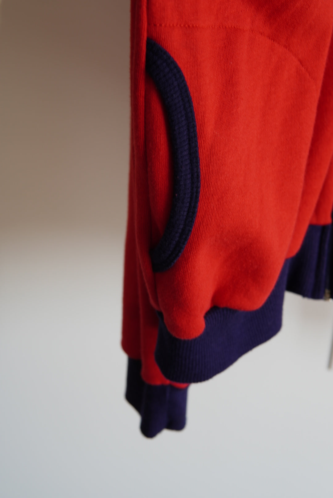 Color Block Zip-Up Sweat