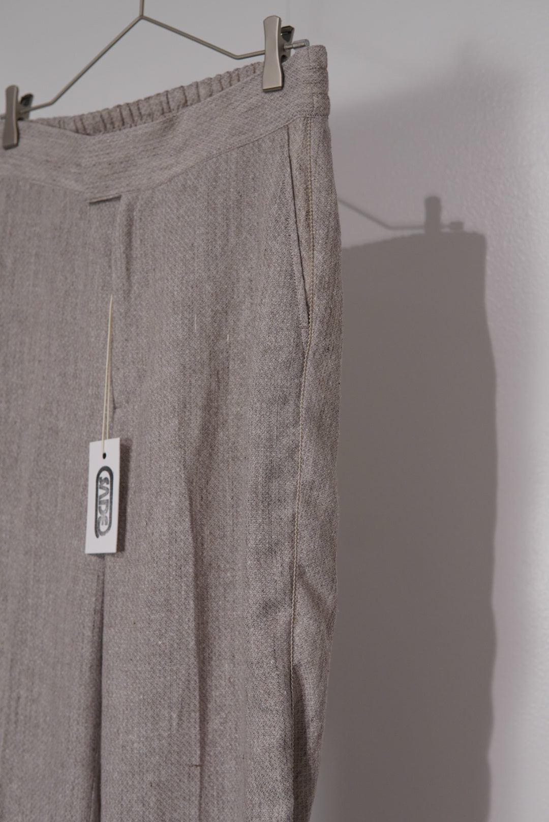 【SADE】Silk-Linen Flare pants