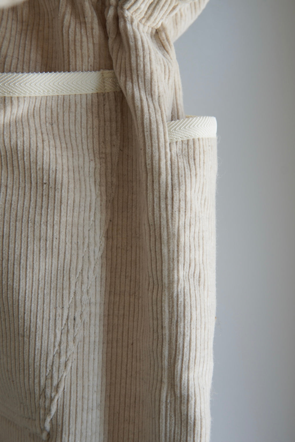 【m’s braque】GATHERED WAIST WIDE PANTS CORDUROY