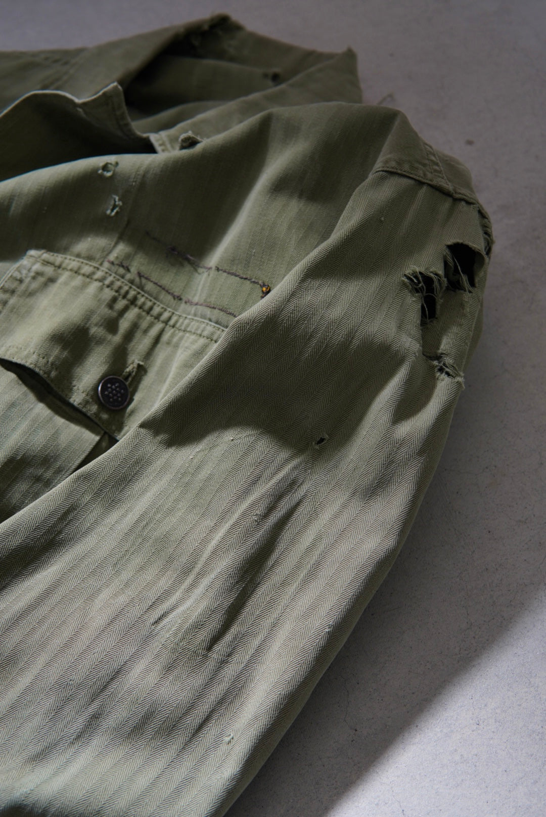 40s Distressed US.Army M-43 HBT Jacket