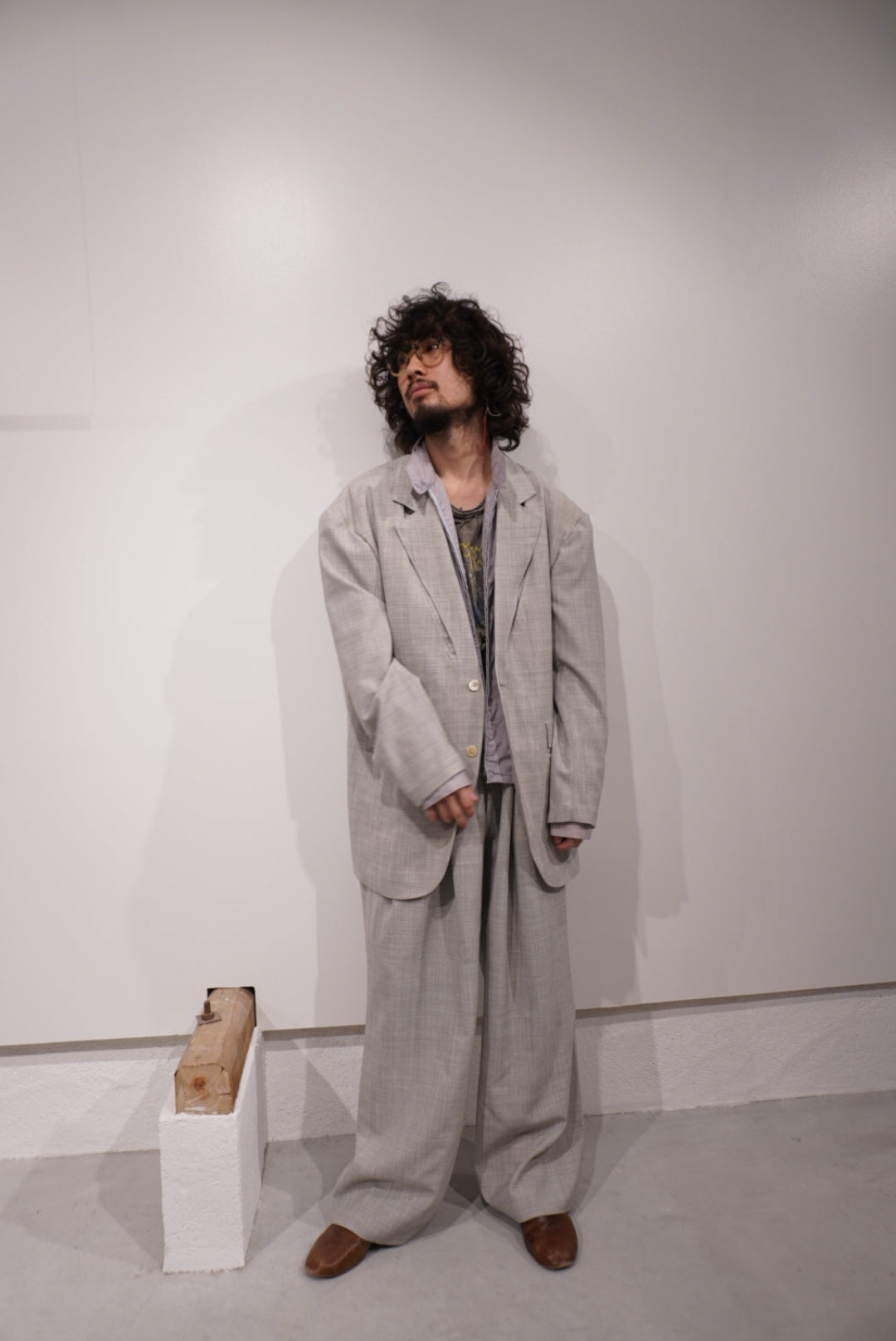 【SADE】Light Wool Wide Slacks