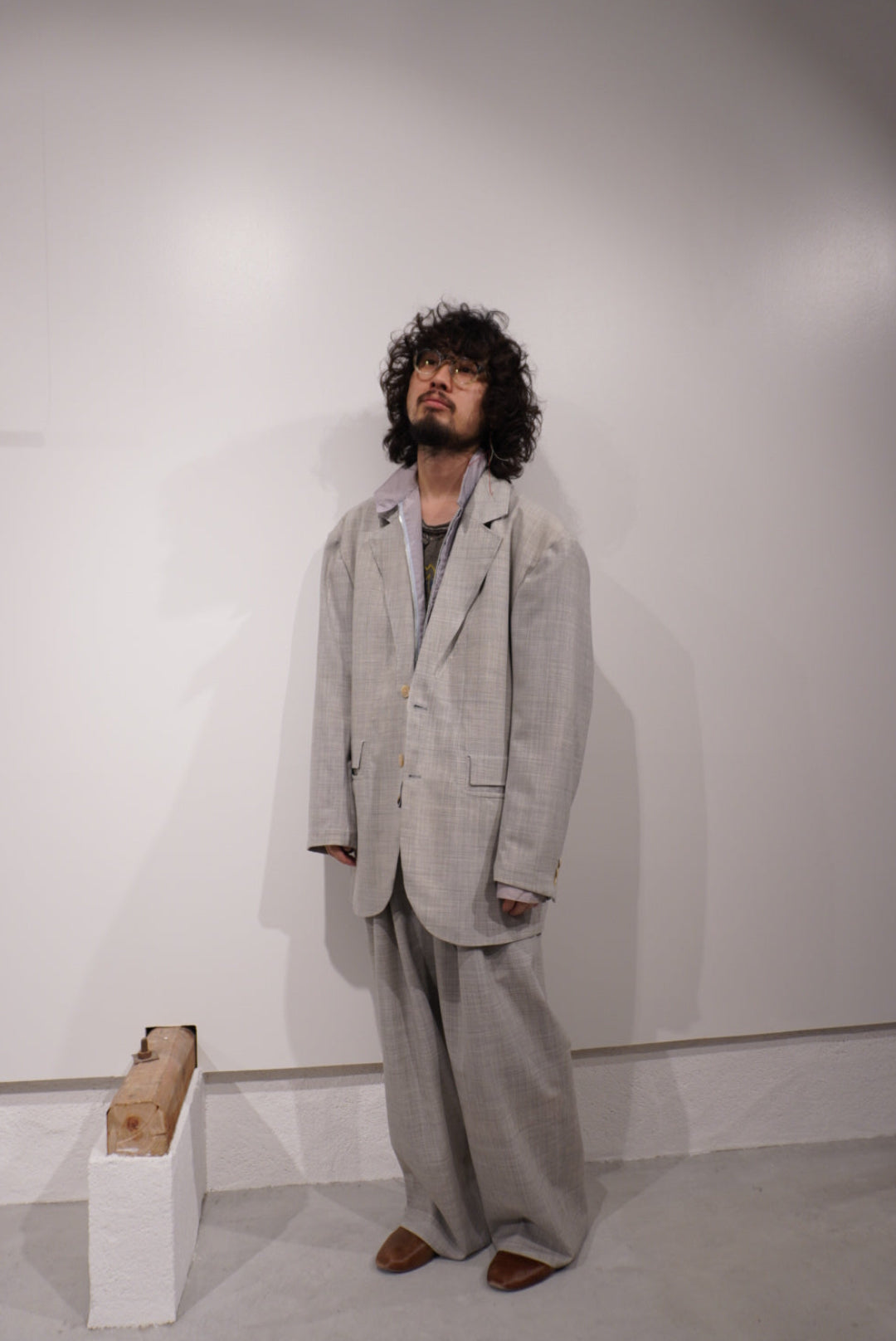 【SADE】Light Wool Wide Slacks