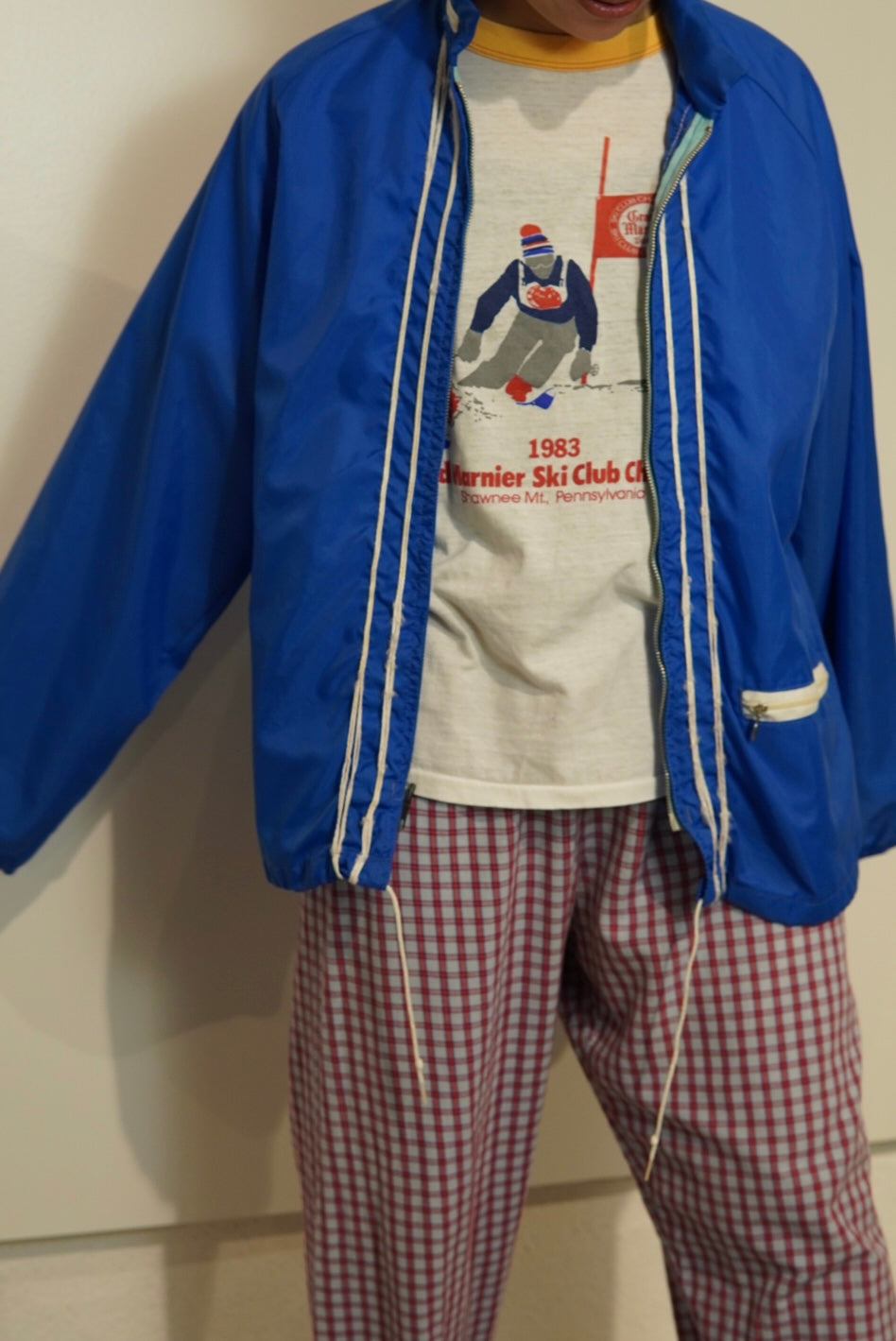 used zip-up blouson
