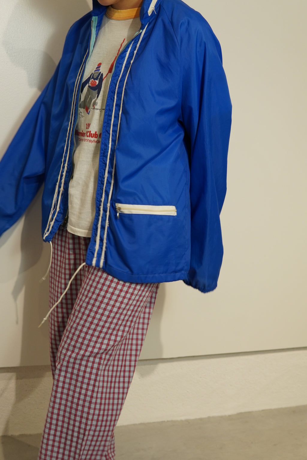 used zip-up blouson