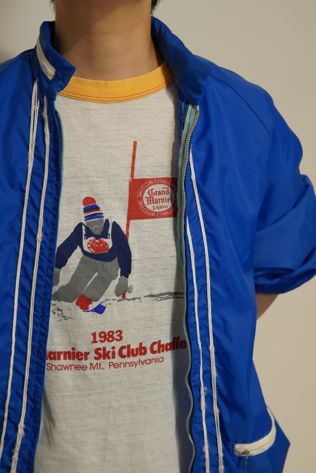 used zip-up blouson