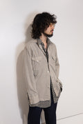 used check shirt beige