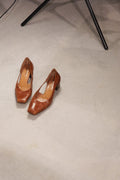 square toe heel sandal