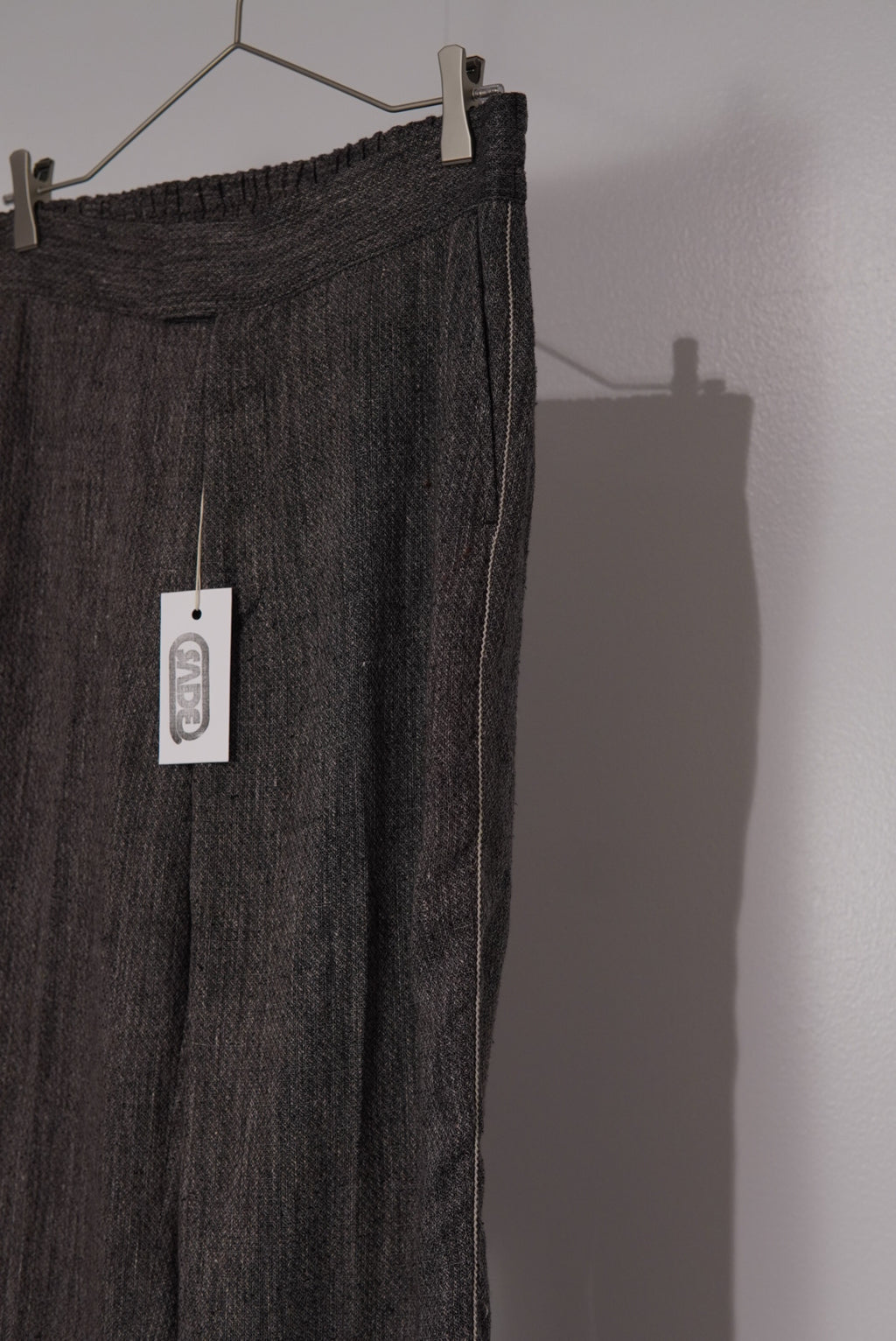【SADE】Silk-Linen Flare Pants