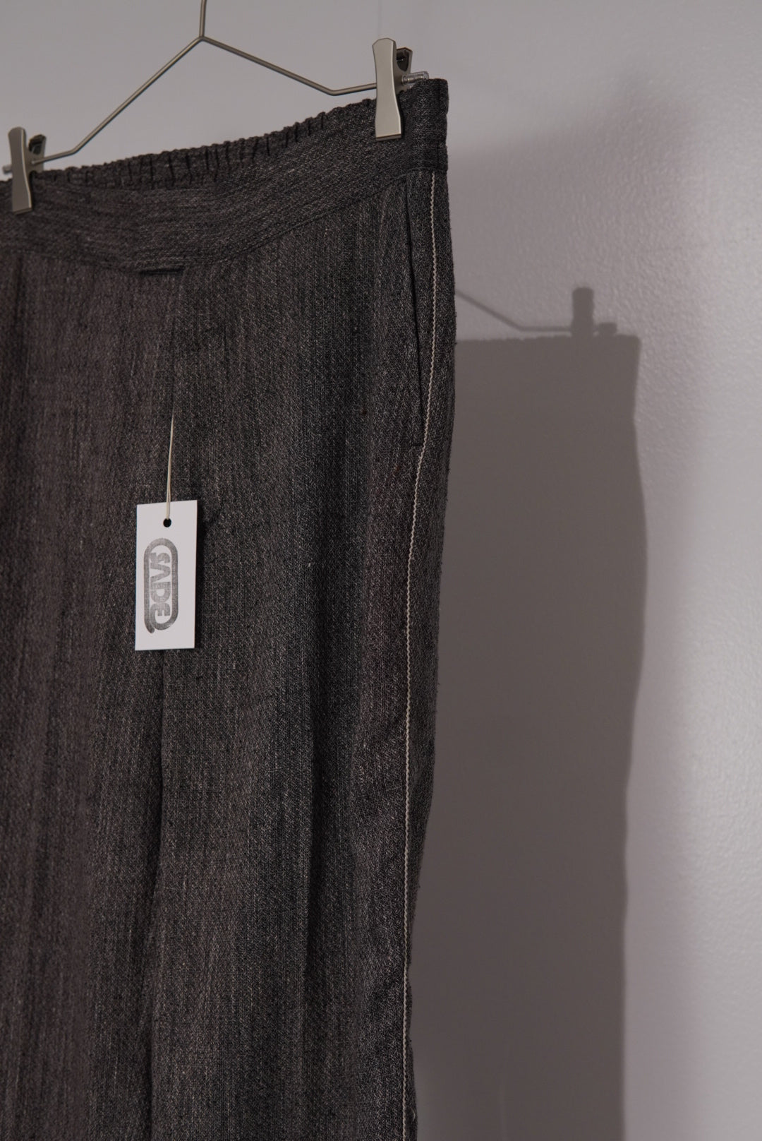【SADE】Silk-Linen Flare Pants