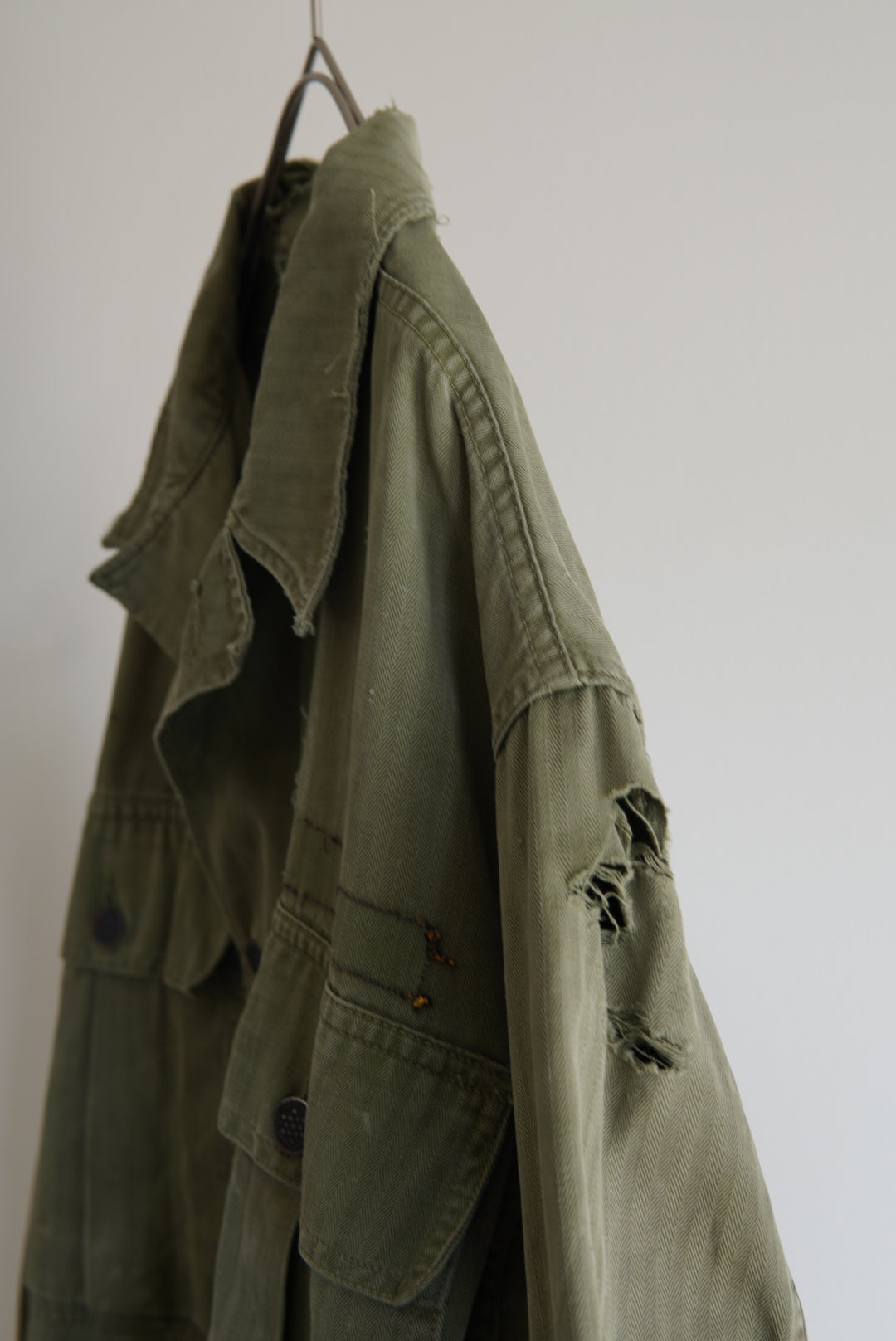 40s Distressed US.Army M-43 HBT Jacket