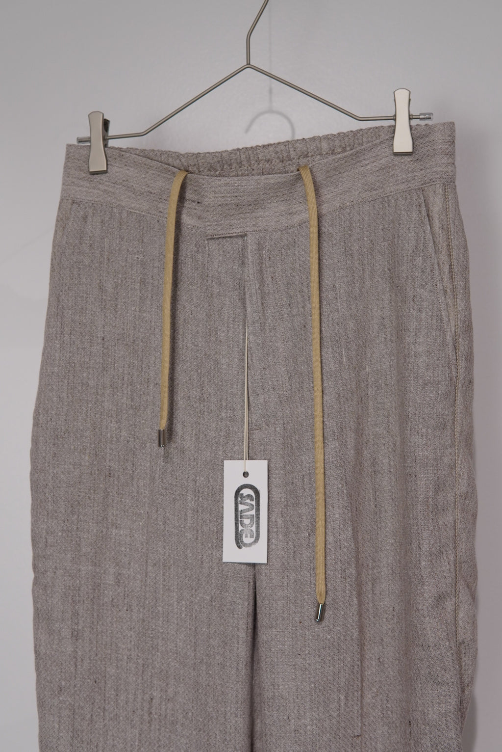 【SADE】Silk-Linen Flare pants