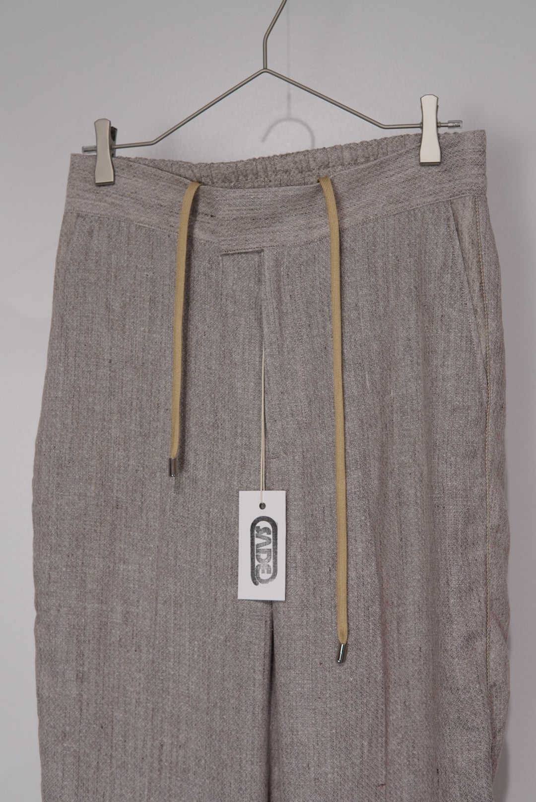 【SADE】Silk-Linen Flare pants