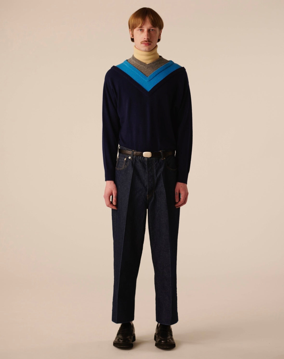 【INSCRIRE】Layered V-Neck Sweater