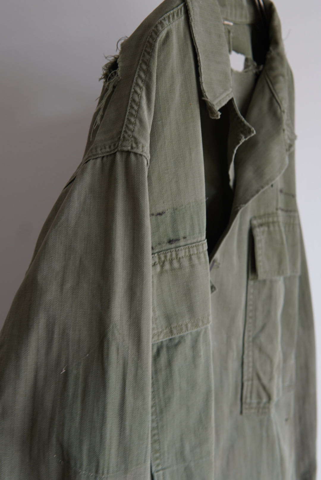 40s Distressed US.Army M-43 HBT Jacket