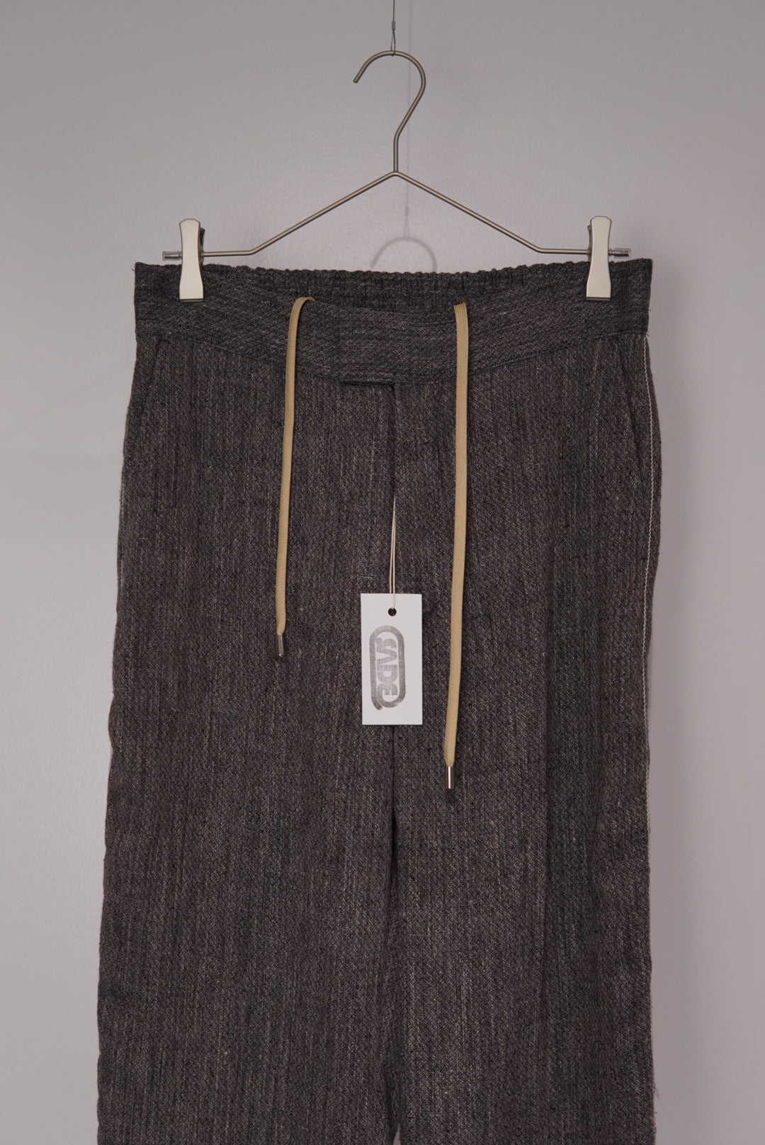 【SADE】Silk-Linen Flare Pants