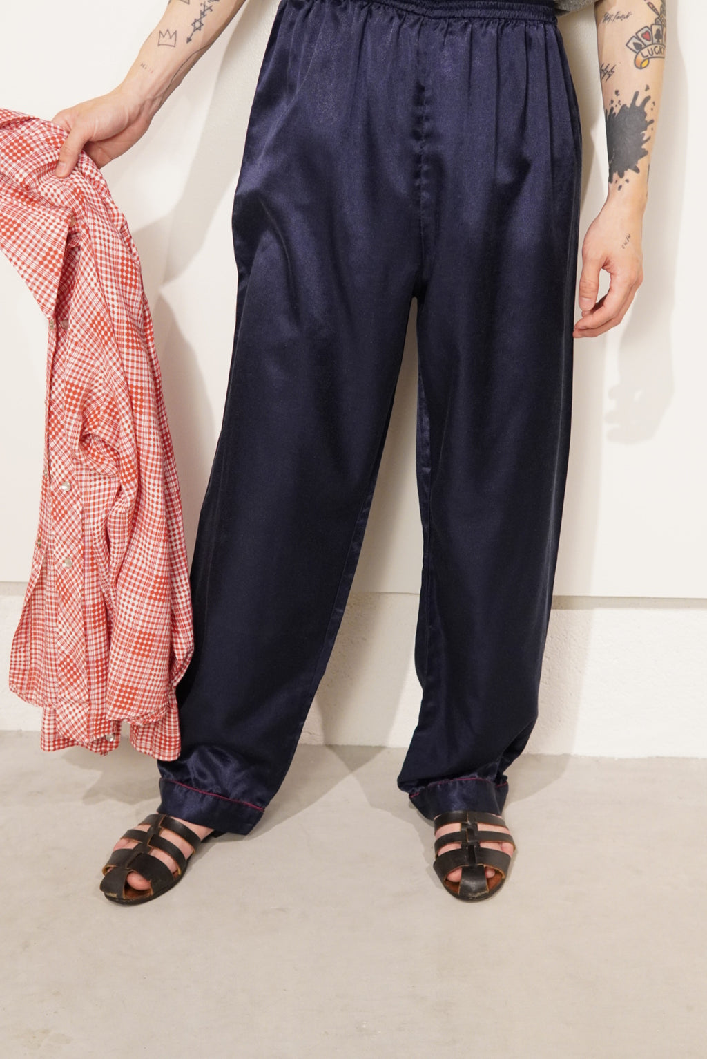 satin pajama pants