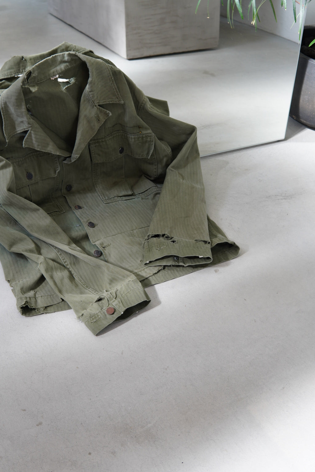 40s Distressed US.Army M-43 HBT Jacket