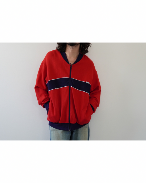 Color Block Zip-Up Sweat